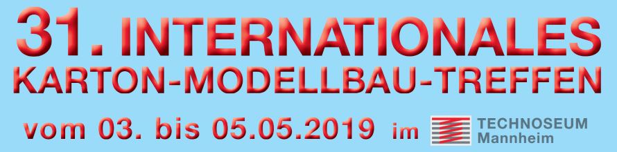 Internationales Karton-Modellbau-Treffen 2019 - Banner